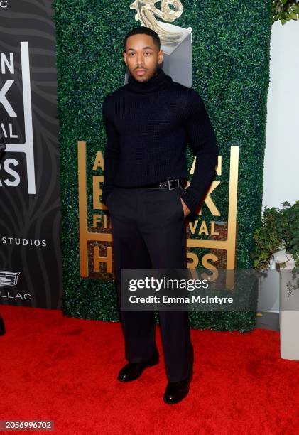 Kelvin Harrison Jr. Attends the 6th Annual American Black Film Festival Honors: A Celebration Of Black Excellence In Hollywood at SLS Hotel, a Luxury...