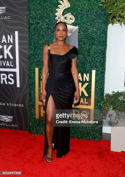 Issa Rae attends the 6th Annual American Black Film Festival Honors: A Celebration Of Black Excellence In Hollywood at SLS Hotel, a Luxury Collection...