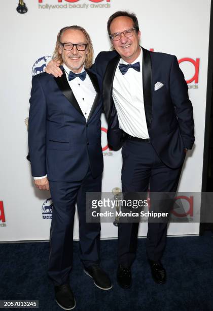 Frazer Harrison and Chris Pizzello attend the 2024 Hollywood Beauty Awards at Taglyan Complex on March 03, 2024 in Los Angeles, California.