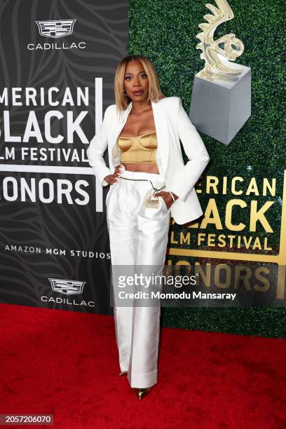 Yvonne Orji attends the 6th Annual American Black Film Festival Honors: A Celebration Of Black Excellence In Hollywood at SLS Hotel, a Luxury...