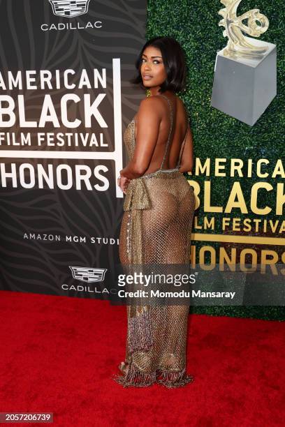 Javicia Leslie attends the 6th Annual American Black Film Festival Honors: A Celebration Of Black Excellence In Hollywood at SLS Hotel, a Luxury...