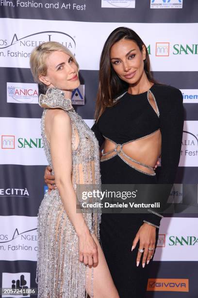 Aria Crescendo and Madalina Ghenea attend the Los Angeles, Italia Festival 2024 on March 03, 2024 in Los Angeles, California.