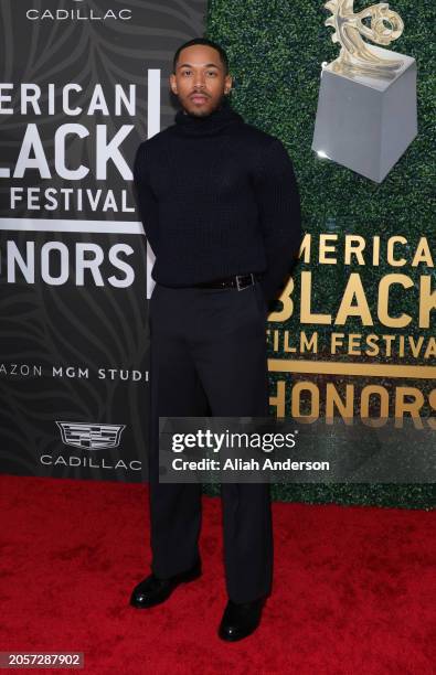 Kelvin Harrison Jr. Attends the 6th Annual American Black Film Festival Honors: A Celebration Of Black Excellence In Hollywood at SLS Hotel, a Luxury...