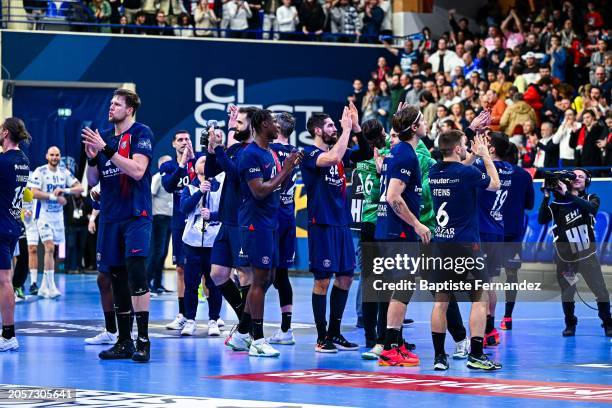 Kamil SYPRZAK of Paris Saint Germain , Wallem Konrad PELEKA of Paris Saint Germain , Nikola KARABATIC of Paris Saint Germain , Jacob HOLM of Paris...