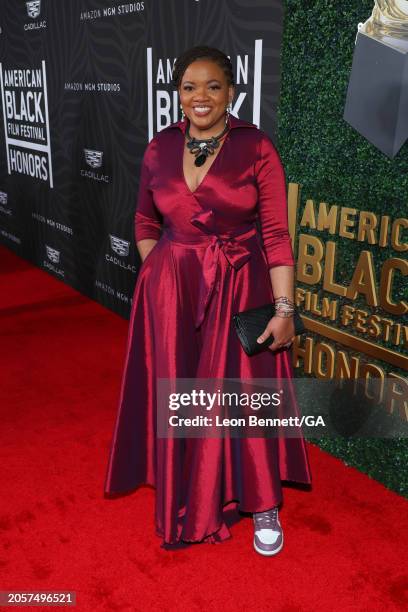Latasha Gillespie attends 6th Annual American Black Film Festival Honors: a Celebration of Black Excellence In Hollywood at SLS Hotel, a Luxury...