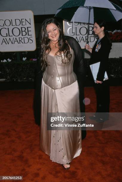 American actress Camryn Manheim attends the 58th Golden Globe Awards at the Beverly Hilton Hotel, Beverly Hills, California, 21st January 2001.