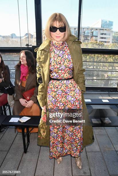 Anna Wintour attends the Stella McCartney Winter 2024 show during Paris Fashion Week on March 04, 2024 in Paris, France.