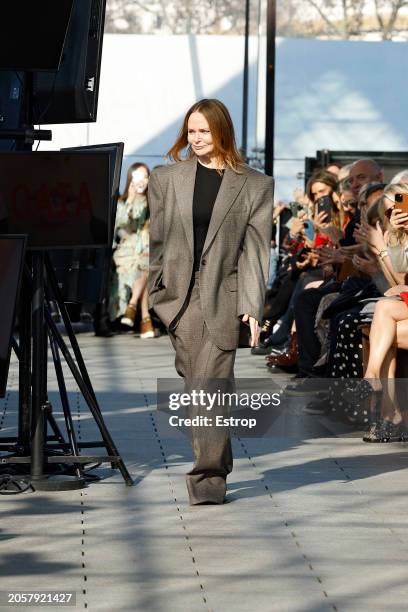 Fashion designer Stella McCartney during the Stella McCartney Womenswear Fall/Winter 2024-2025 show as part of Paris Fashion Week on March 4, 2024 in...