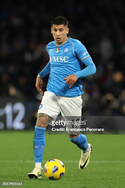 Mathias Olivera of SSC Napoli during the Serie A TIM match between SSC Napoli and Juventus - Serie A TIM at Stadio Diego Armando Maradona on March...