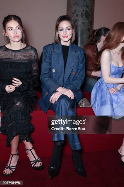 Olivia Palermo attends the Zimmermann Womenswear Fall/Winter 2024-2025 show as part of Paris Fashion Week on March 04, 2024 in Paris, France.