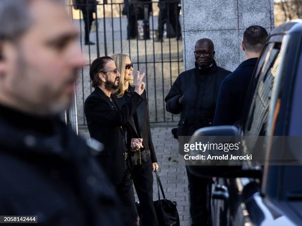Ringo Starr and Barbara Bach attends the Stella McCartney Womenswear Fall/Winter 2024-2025 show as part of Paris Fashion Week on March 04, 2024 in...
