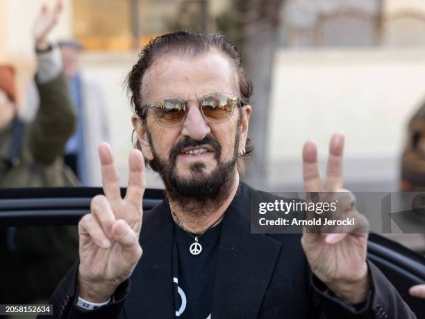 Ringo Starr attends the Stella McCartney Womenswear Fall/Winter 2024-2025 show as part of Paris Fashion Week on March 04, 2024 in Paris, France.