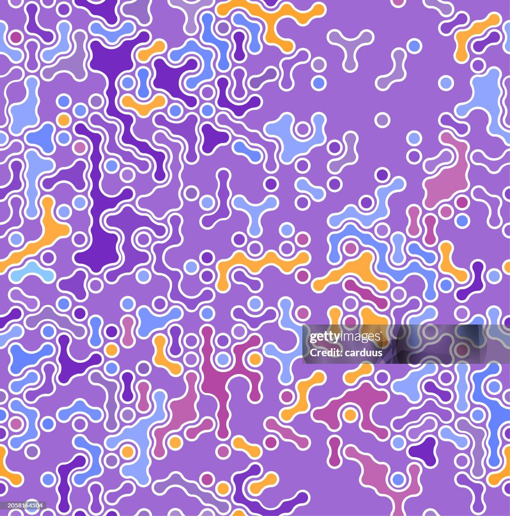 Seamless abstract futuristic pattern