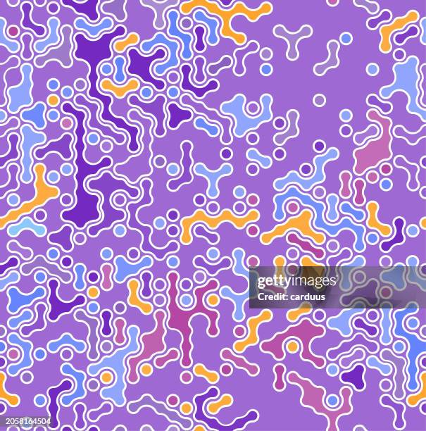 seamless abstract futuristic pattern - honeycomb pattern stock illustrations