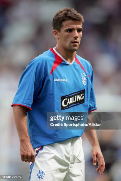 July 24: Nacho Novo of Glasgow Rangers on the ball during the Pre Season Friendly match between Fulham and Glasgow Rangers at Craven Cottage on July...