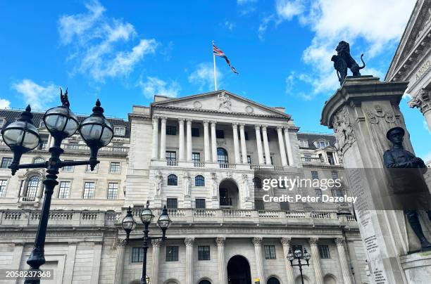 1st March 2024: A view of the exterior of the Bank of England. Threadneedle Street