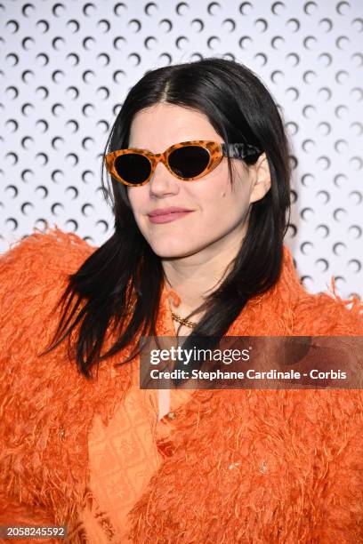 Soko attends the Marine Serre Womenswear Fall/Winter 2024-2025 show as part of Paris Fashion Week on March 04, 2024 in Paris, France.