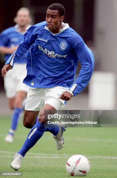 July 31: Julian Gray of Birmingham City on the ball during the Pre Season Friendly match between Hull City and Birmingham City at Kc Stadium on July...