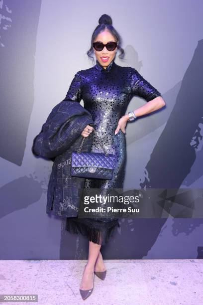 Patricia Jaggernauth attends the Shiatzy Chen Womenswear Fall/Winter 2024-2025 show as part of Paris Fashion Week on March 04, 2024 in Paris, France.