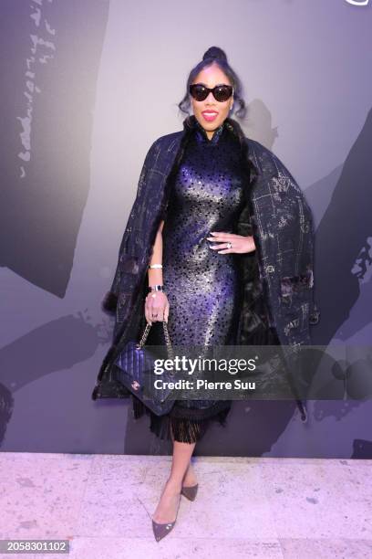 Patricia Jaggernauth attends the Shiatzy Chen Womenswear Fall/Winter 2024-2025 show as part of Paris Fashion Week on March 04, 2024 in Paris, France.