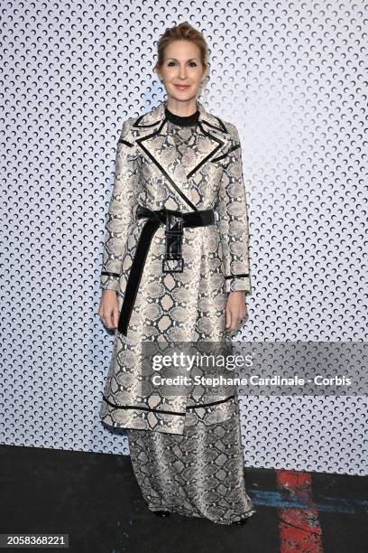 Kelly Rutherford attends the Marine Serre Womenswear Fall/Winter 2024-2025 show as part of Paris Fashion Week on March 04, 2024 in Paris, France.