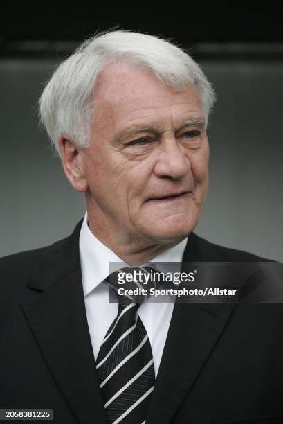 July 31: Sir Bobby Robson, Newcastle United Manager portrait before the Newcastle Gateshead Cup match between Newcastle United and Rangers at St...