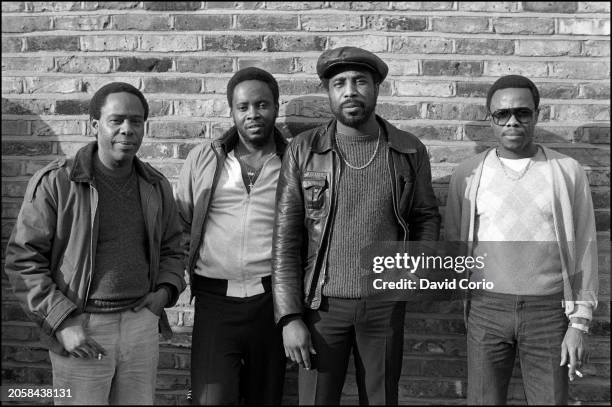 Seaton of The Gaylads, Jackie Robinson of The The Pioneers, A J Franklin of Chosen Few and Junior English at British Reggae Artists Famine Appeal...