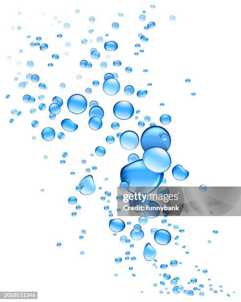 bubble seasons - scuba diving stock illustrations