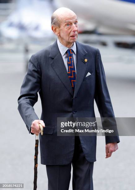 Prince Edward, Duke of Kent attends a Service of Thanksgiving to mark 200 years of the Royal National Lifeboat Institution at Westminster Abbey on...