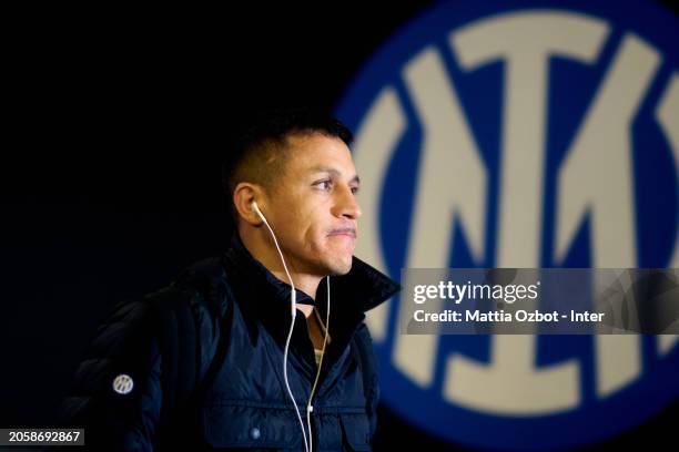 Emil Audero of FC Internazionale arrives at the stadium prior to the Serie A TIM match between FC Internazionale and Genoa CFC - Serie A TIM at...