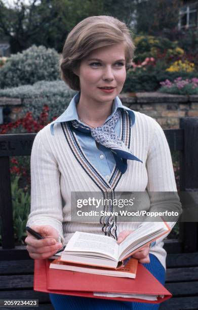 Princess Marie-Astrid of Luxembourg visiting Cambridge, England on 9th May, 1977.