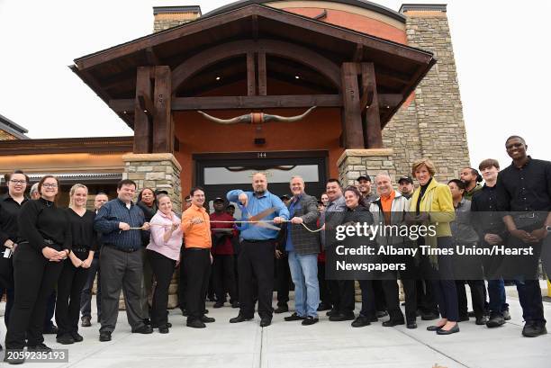 Lasso cutting for the LongHorn Steakhouse on Wolf Rd. On Tuesday, Nov. 5, 2019 in Colonie, N.Y.