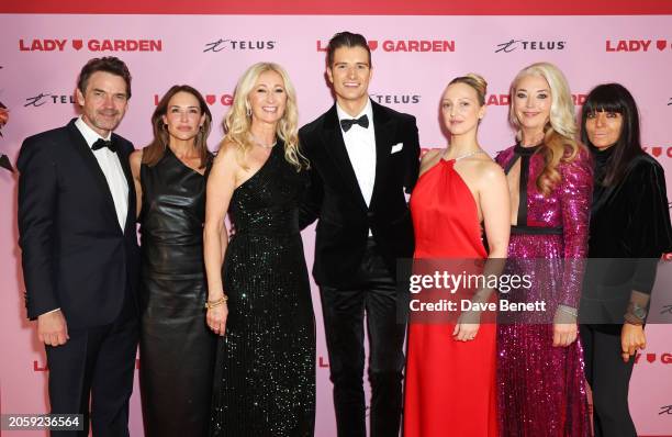 Dougray Scott, Claire Forlani, Jenny Halpern Prince, Jay McCauley, Georgia Hirst, Tamara Beckwith and Claudia Winkleman attend The Lady Garden Gala...