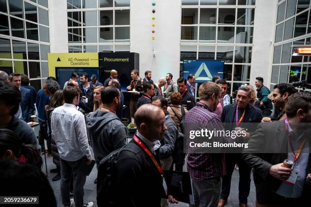 Attendees during the FoundryCon event in Palo Alto, California, US, on Thursday, March 7, 2024. The conference brings together C-suite executives...