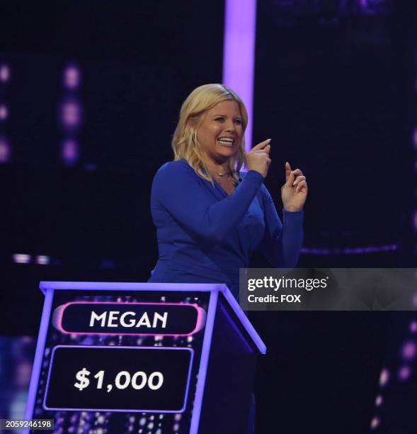 Megan Hilty in the NAME THAT TUNE episode airing Tuesday, Oct. 3 on FOX.