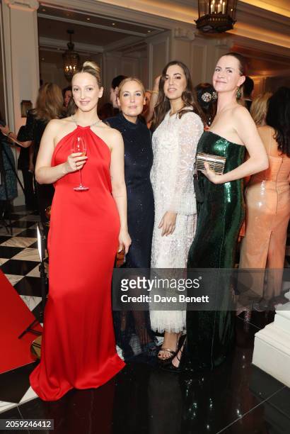 Georgia Hirst, Mika Simmons, Amber Le Bon and Chloe Delevingne attend The Lady Garden Gala 10th anniversary at The OWO on March 7, 2024 in London,...