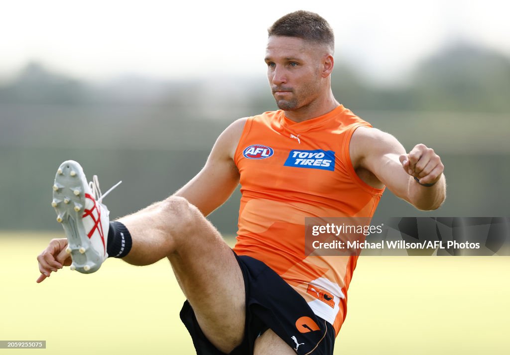 Gws Training Jesse Hogan of the Giants in action during the GWS GIANTS training ...