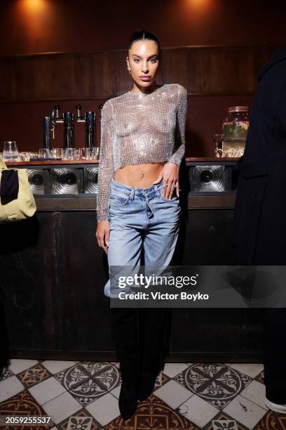 Jessica Aïdi Verratti attends "The Loubi Show" as part of Paris Fashion Week on March 04, 2024 in Paris, France.