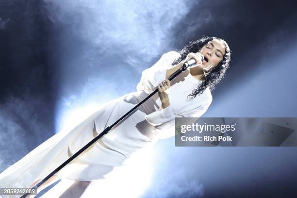 Charli XCX at Billboard Women In Music 2024 held at YouTube Theater on March 6, 2024 in Inglewood, California.