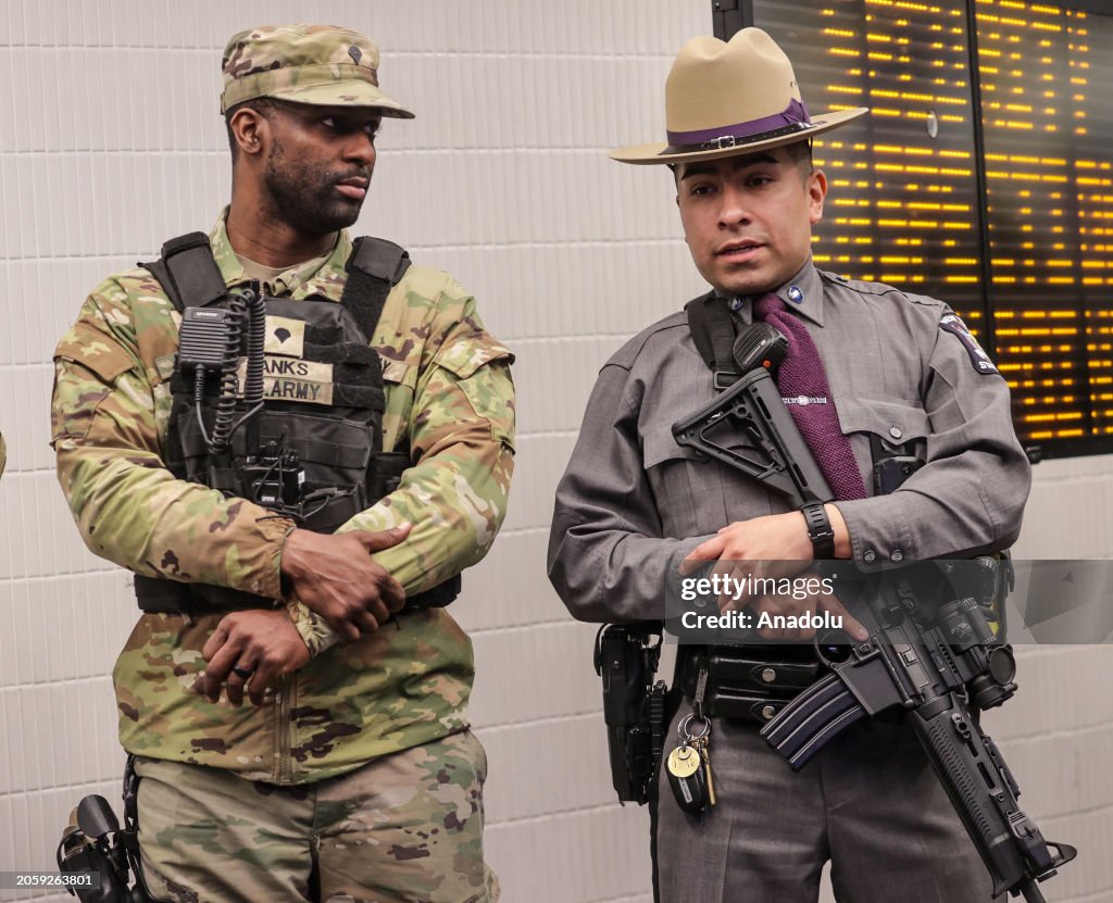 National guard and extra officers deployed to NYC Subways