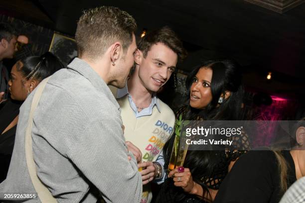 Thomas Doherty and Renée Elise Goldsberry at the premiere of Netflix' "Girls5eva" held at The Paris Theater on March 7, 2024 in New York City.