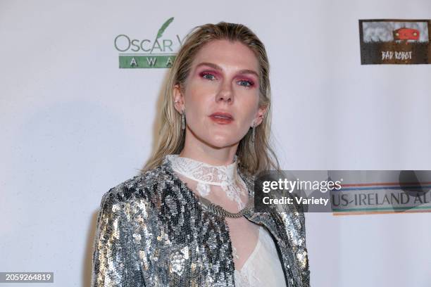 Lily Rabe at the 18th Annual Oscar Wilde Awards held at Bad Robot on March 7, 2024 in Santa Monica, California.