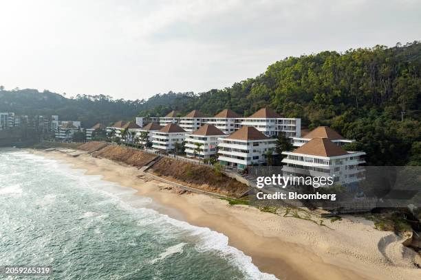 The Sea Ranch residential development, built by Hutchison Whampoa Ltd., on Lantau Island in Hong Kong, China, on Monday, Jan. 8, 2024. Sea Ranch is a...