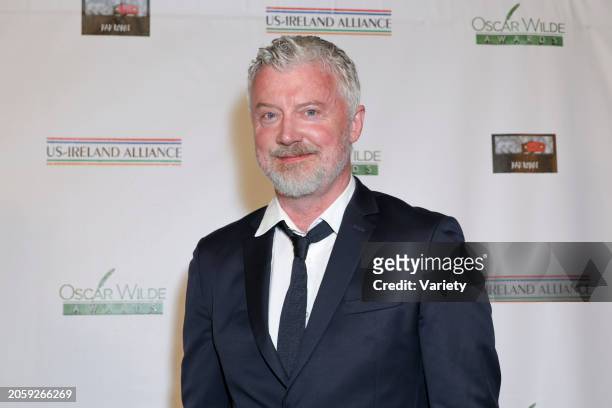 John O'Callaghan at the 18th Annual Oscar Wilde Awards held at Bad Robot on March 7, 2024 in Santa Monica, California.