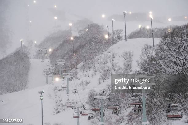 The Niseko Tokyu Grand Hirafu in Kutchan, Hokkaido Prefecture, Japan, on Tuesday, Dec. 23, 2023. Niseko's famed powder snow has helped attract...