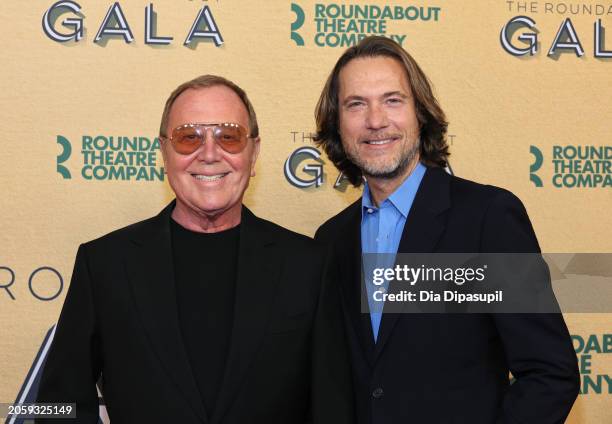 Michael Kors and Lance LePere attend the Roundabout Theatre Company's 2024 Gala at The Ziegfeld Ballroom on March 04, 2024 in New York City.