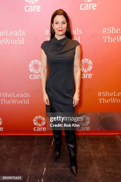 Bellamy Young attends the CARE International Women's Day: She Leads the World Portrait Gallery at Spring Studios on March 04, 2024 in New York City.