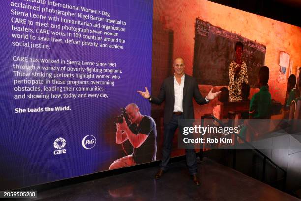 Nigel Barker attends the CARE International Women's Day: She Leads the World Portrait Gallery at Spring Studios on March 04, 2024 in New York City.