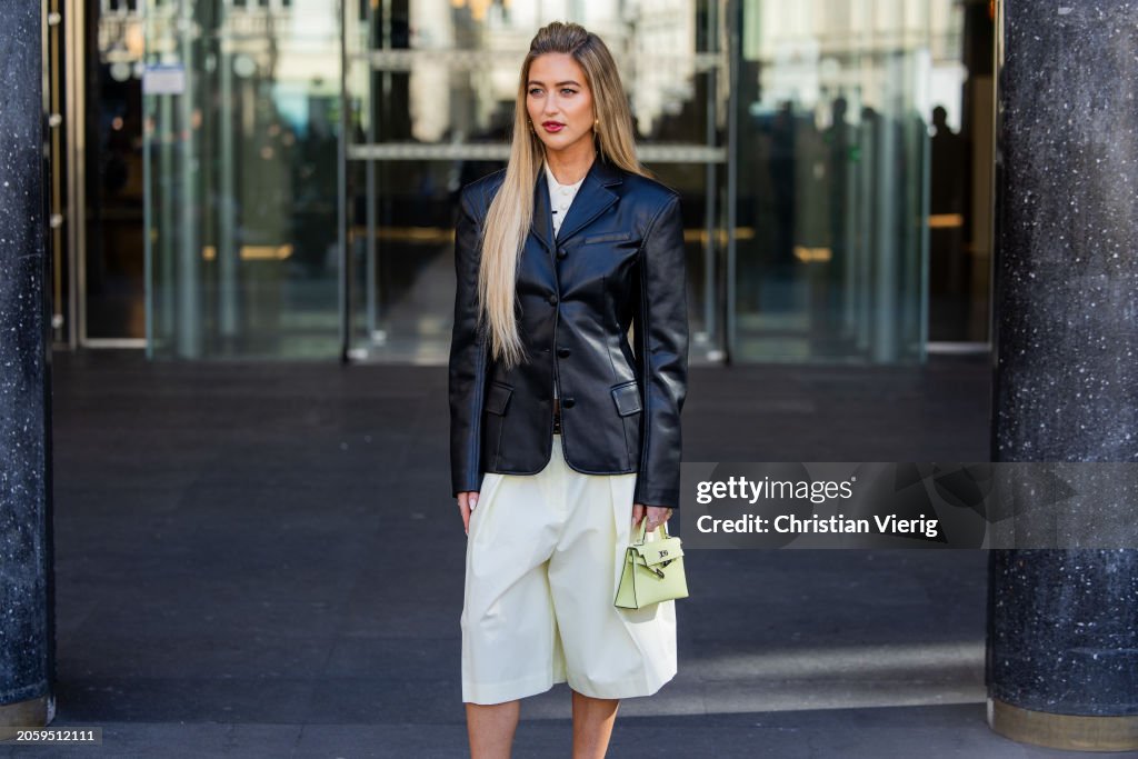 Street Style - Paris Fashion Week - Womenswear Fall/Winter 2024/2025 - Day Eight