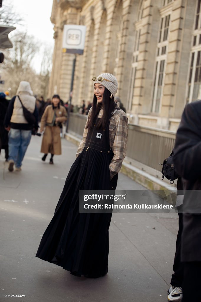 Street Style - Paris Fashion Week - Womenswear Fall/Winter 2024/2025 - Day Eight